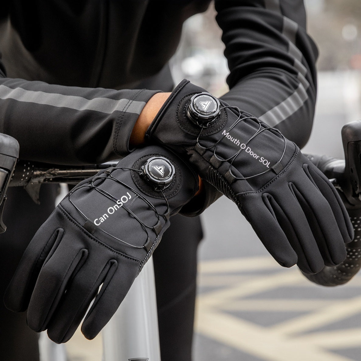Electric Bike Long Finger Riding Gloves