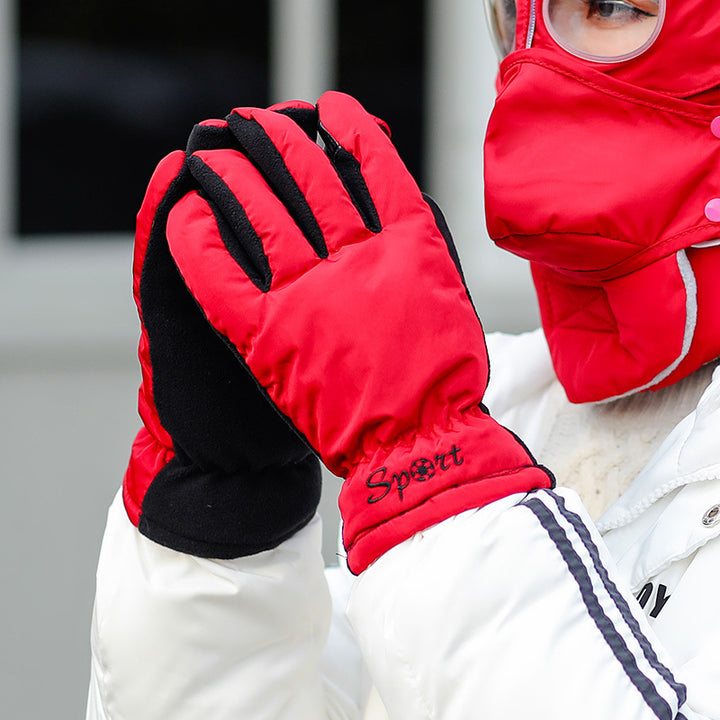 Windproof ski riding electric bike gloves