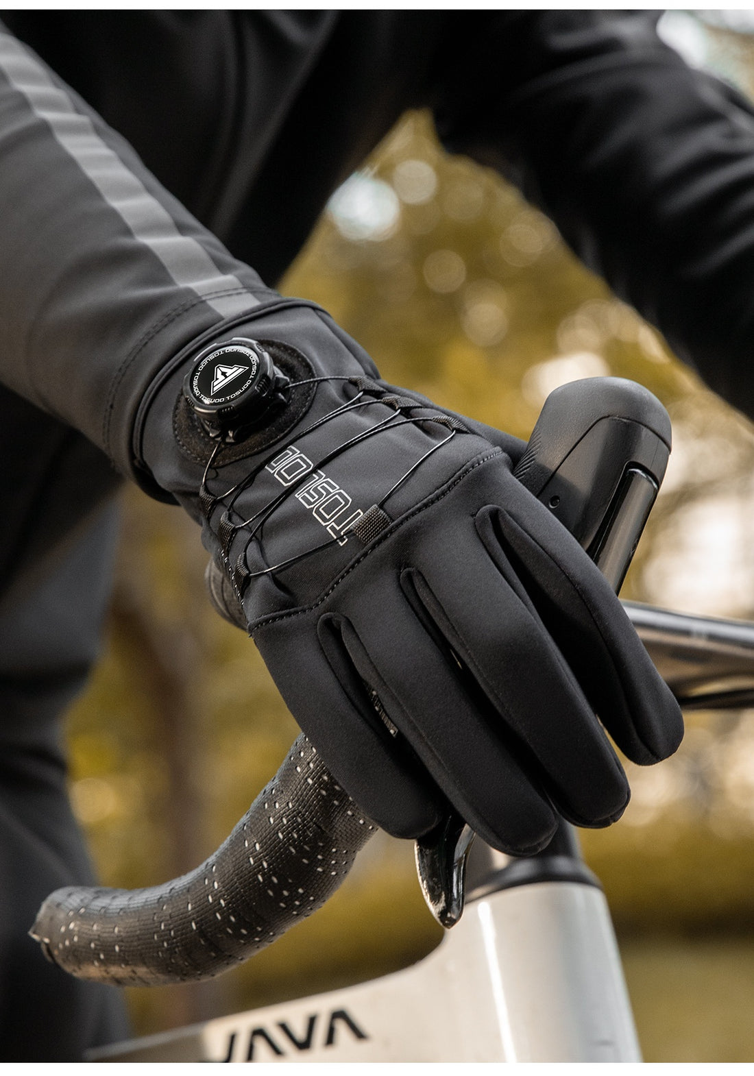 Electric Bike Long Finger Riding Gloves