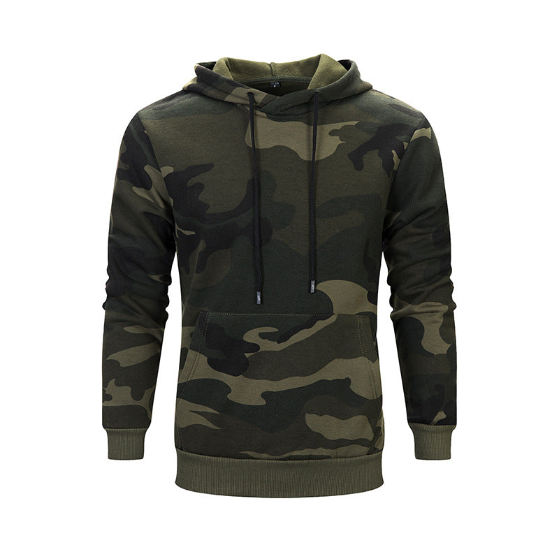 Guochao Hooded Camouflage Jacket