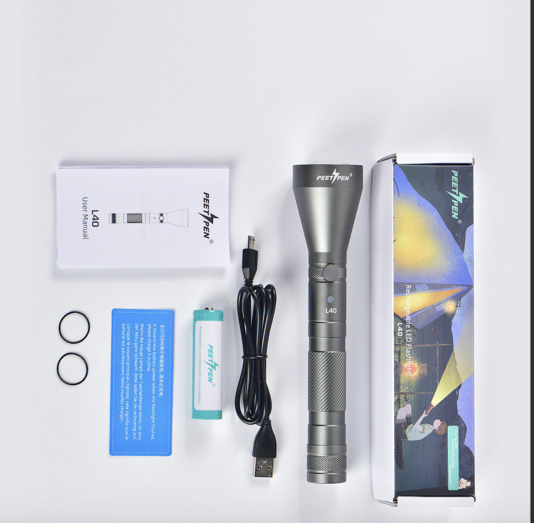 Rechargeable Usb Waterproof Portable Flashlight