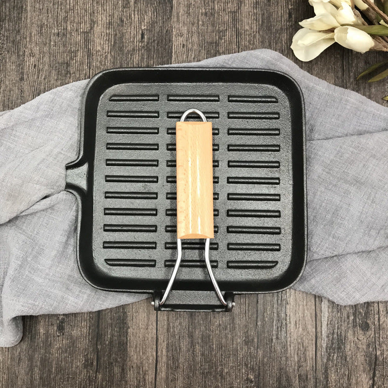 Cast Iron Steak Skillet Folding Pan