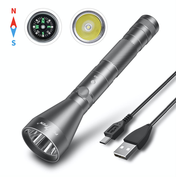 Rechargeable Usb Waterproof Portable Flashlight