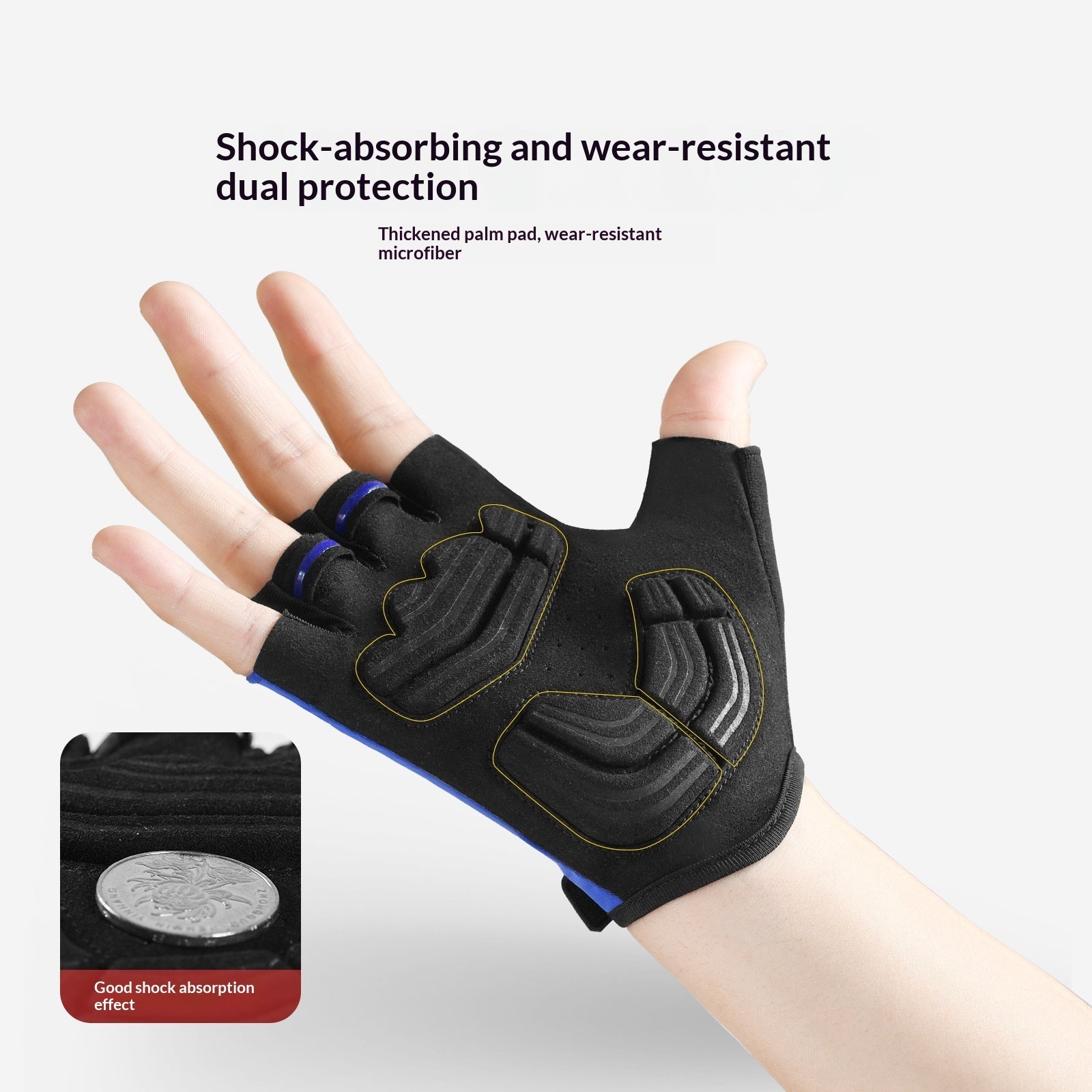Unisex Road Bike Half-finger Gloves