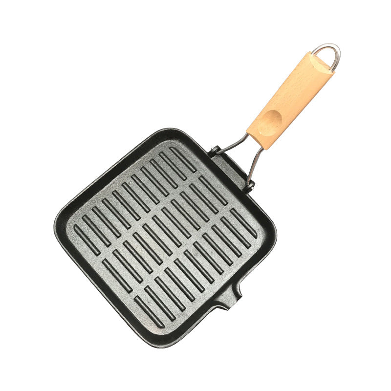 Cast Iron Steak Skillet Folding Pan