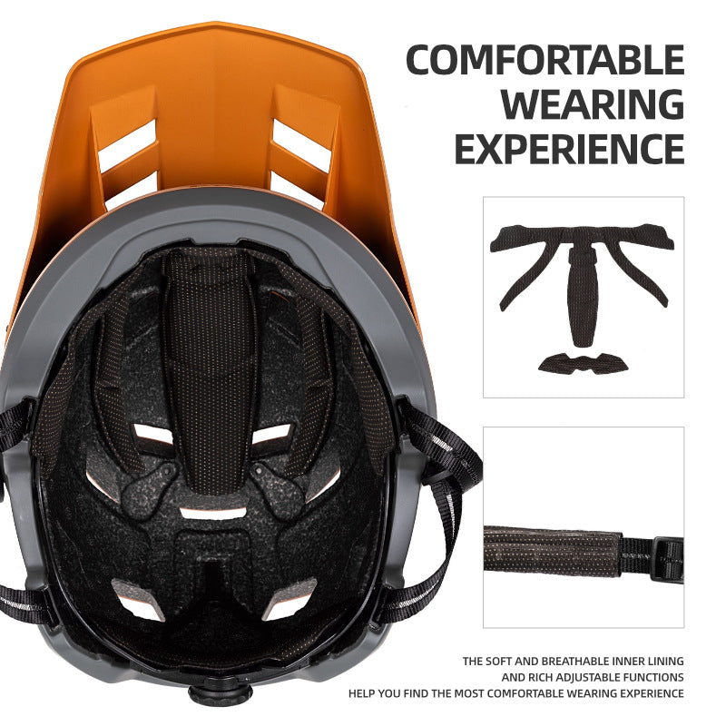 Bicycle Mountain Bike Integrated Helmet